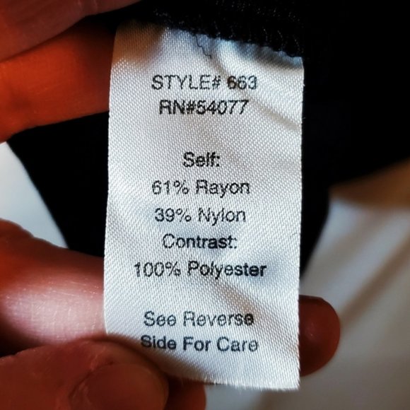 CAbi Black Semi Sheer Floral Velvet Burnout Blouse - Picture 8 of 9